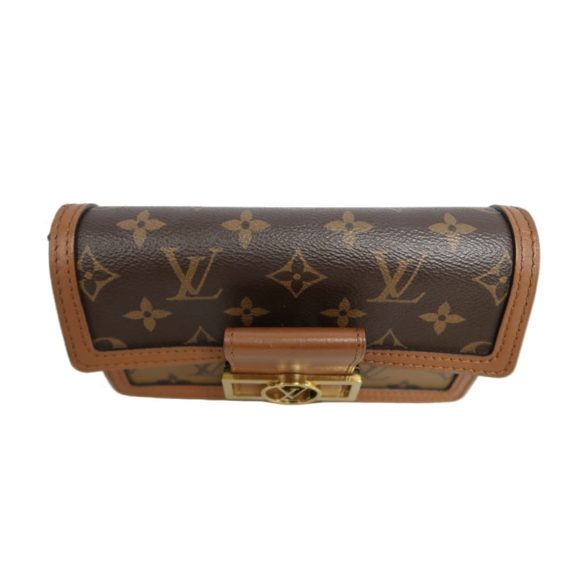 LOUIS VUITTON Dauphine Monogram Reverse Shoulder Bag Brown PVC