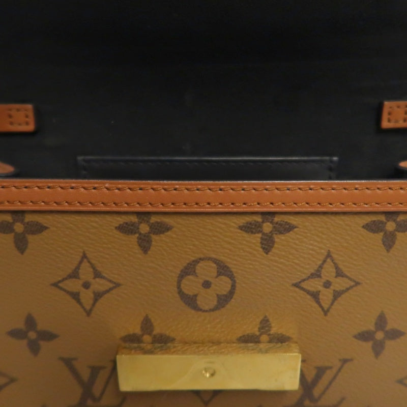 LOUIS VUITTON Dauphine Monogram Reverse Shoulder Bag Brown PVC