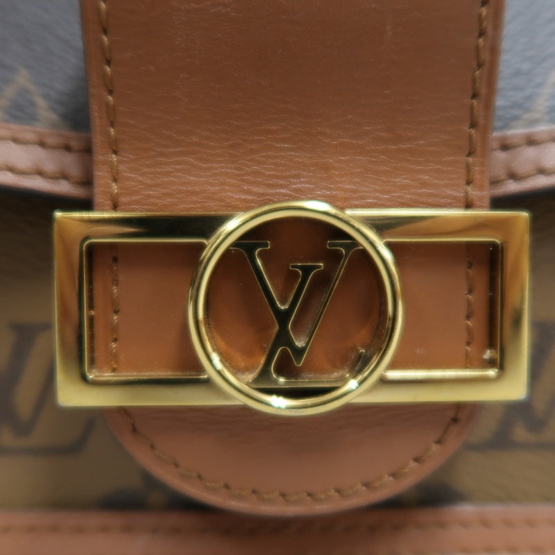 LOUIS VUITTON Dauphine Monogram Reverse Shoulder Bag Brown PVC