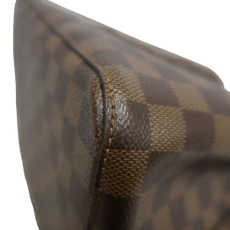 LOUIS VUITTON LV NeoNoe Damier Ebene Canvas Bucket Shoulder Bag Brown Yellow PVC