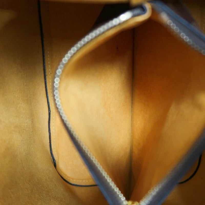 LOUIS VUITTON LV NeoNoe Damier Ebene Canvas Bucket Shoulder Bag Brown Yellow PVC