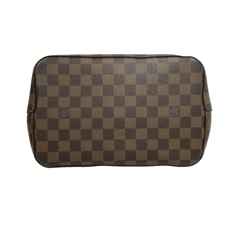 LOUIS VUITTON LV NeoNoe Damier Ebene Canvas Bucket Shoulder Bag Brown Yellow PVC