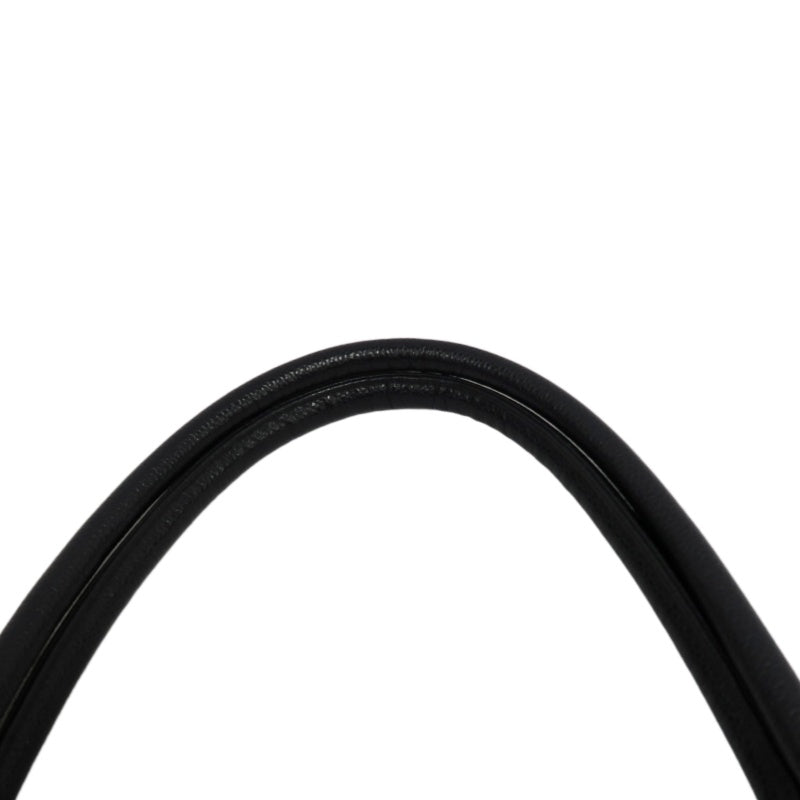 CHANEL Matelasse Vintage Caviar Leather Hilton Tote Shoulder Bag Black Gold Hardware