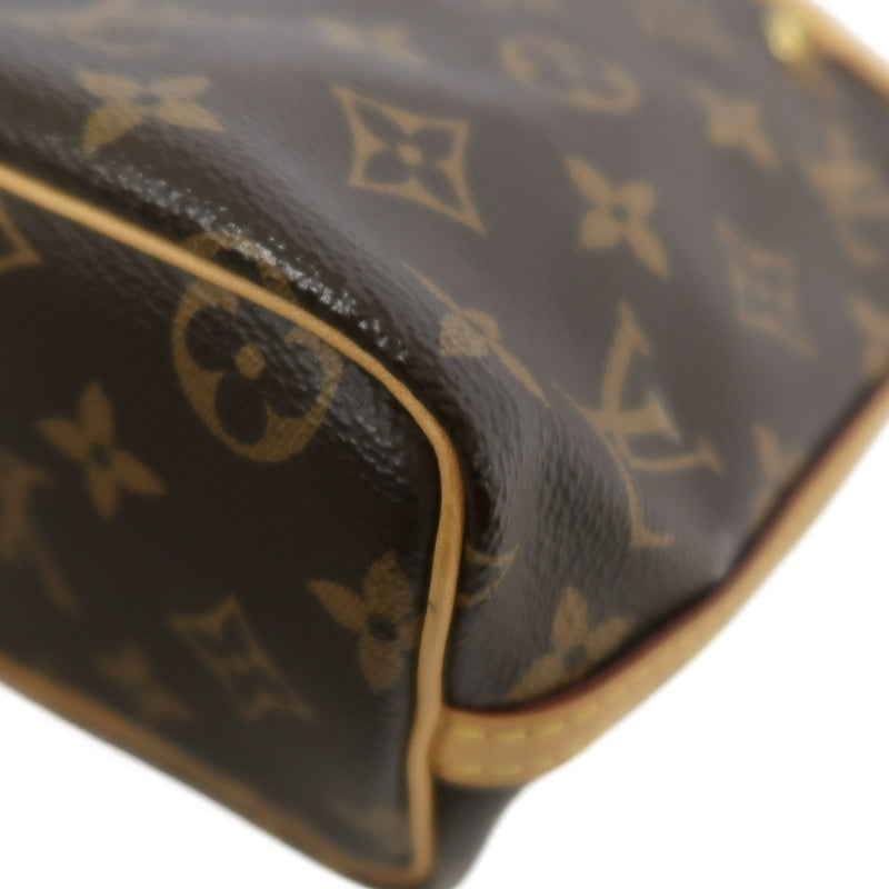 LOUIS VUITTON LV Nano Noe Monogram Canvas Mini Bucket Shoulder Bag Brown PVC