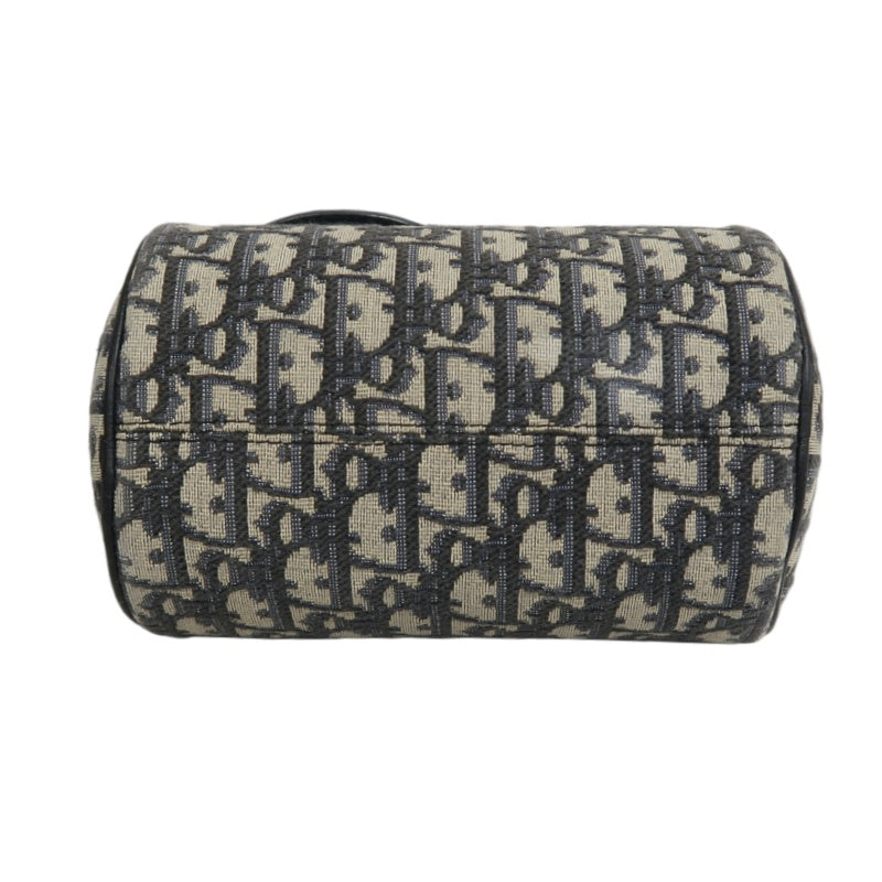 DIOR  Oblique Blue Canvas Flap Crossbody Bag