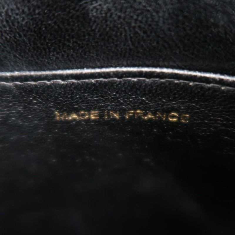 CHANEL Matelasse Vintage Caviar Leather Hilton Tote Shoulder Bag Black Gold Hardware