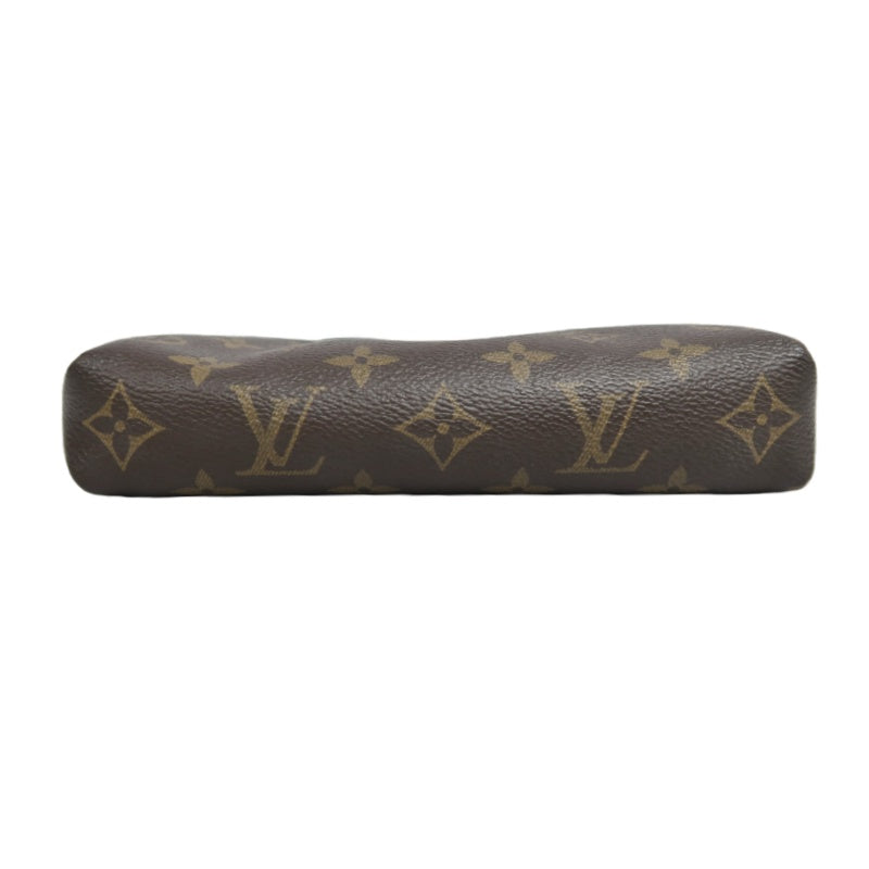 LOUIS VUITTON LV Pallas Monogram Canvas Noir Shoulder Bag Brown PVC