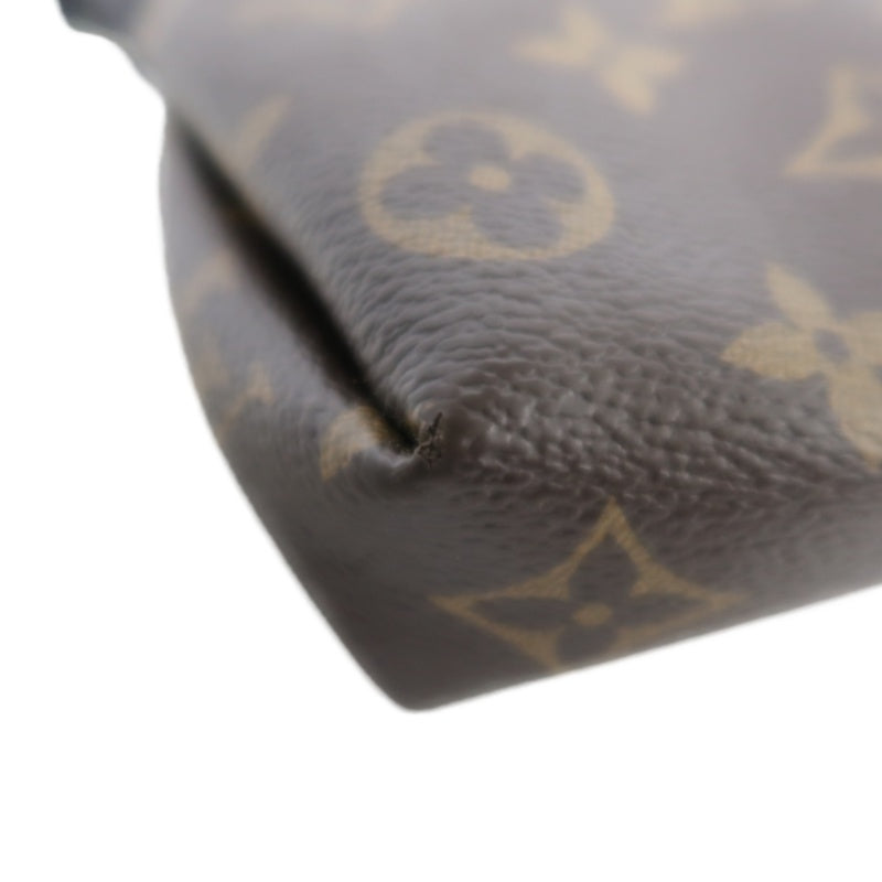 LOUIS VUITTON LV Pallas Monogram Canvas Noir Shoulder Bag Brown PVC