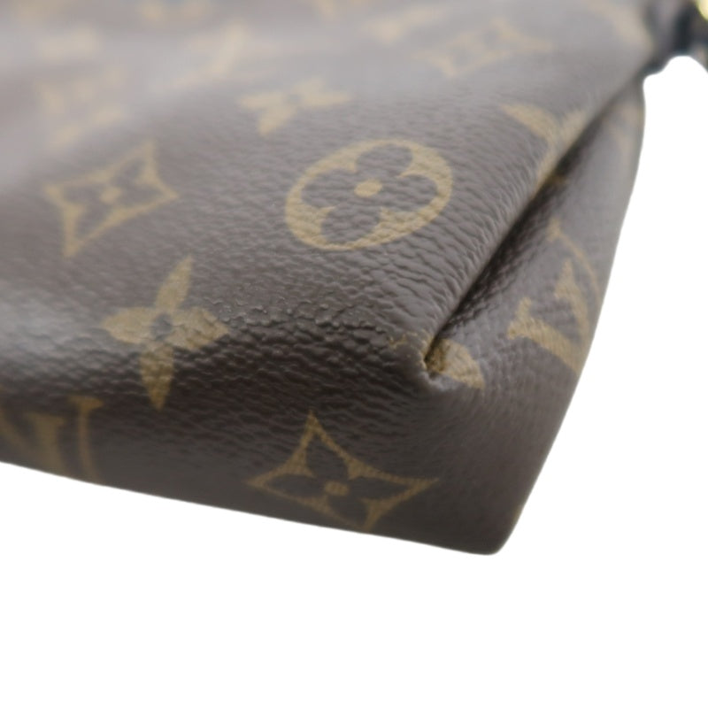 LOUIS VUITTON LV Pallas Monogram Canvas Noir Shoulder Bag Brown PVC