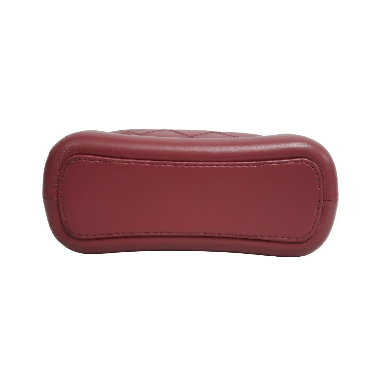 CHANEL Gabrielle Lambskin Hobo Shoulder Bag Pink Red