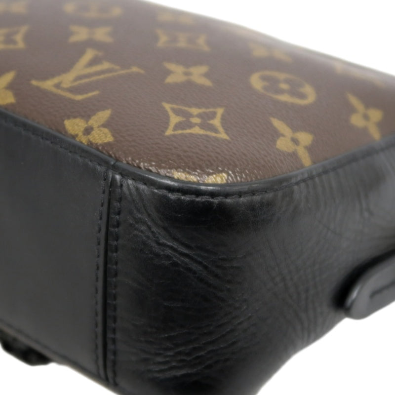 LOUIS VUITTON LV Saintonge Monogram Noir Tassel Camera Shoulder Bag Brown PVC