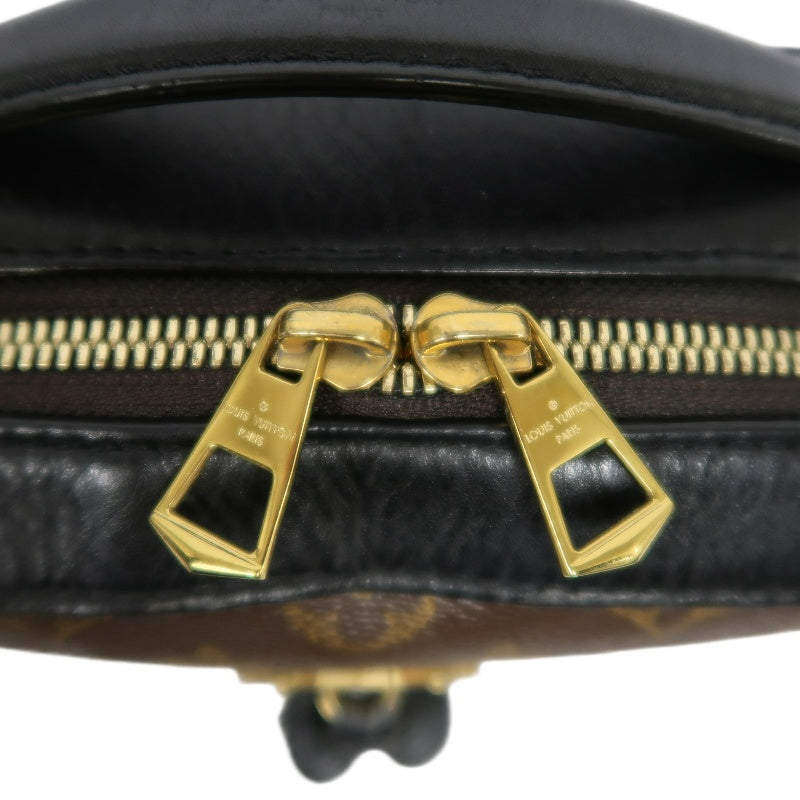 LOUIS VUITTON LV Saintonge Monogram Noir Tassel Camera Shoulder Bag Brown PVC