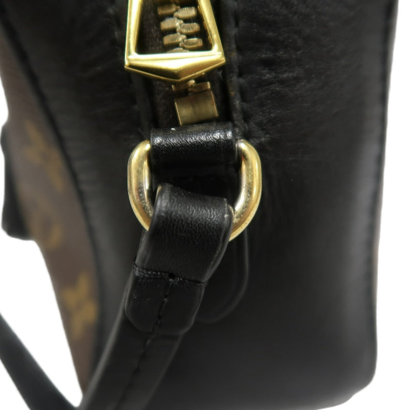 LOUIS VUITTON LV Saintonge Monogram Noir Tassel Camera Shoulder Bag Brown PVC