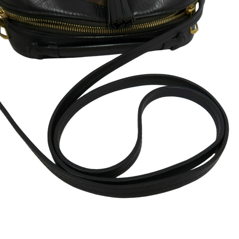 LOUIS VUITTON LV Saintonge Monogram Noir Tassel Camera Shoulder Bag Brown PVC
