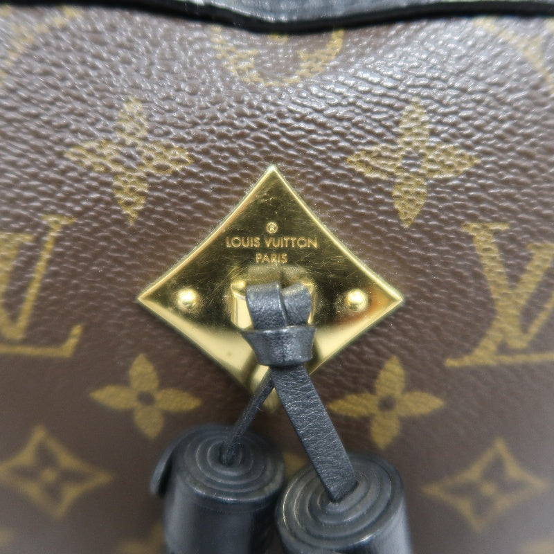 LOUIS VUITTON LV Saintonge Monogram Noir Tassel Camera Shoulder Bag Brown PVC