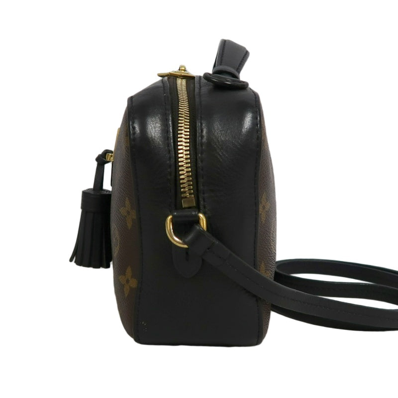 LOUIS VUITTON LV Saintonge Monogram Noir Tassel Camera Shoulder Bag Brown PVC
