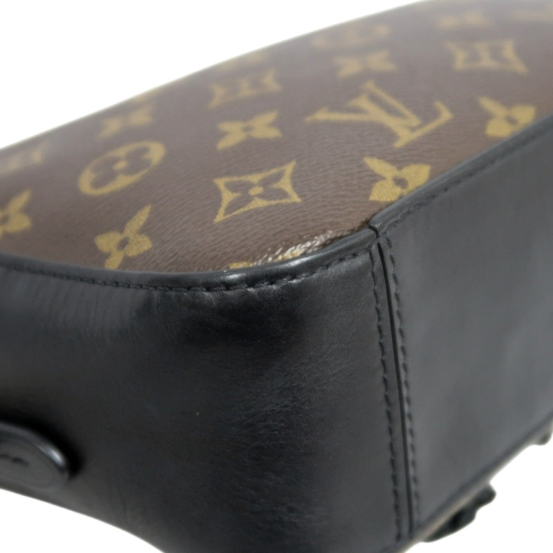 LOUIS VUITTON LV Saintonge Monogram Noir Tassel Camera Shoulder Bag Brown PVC