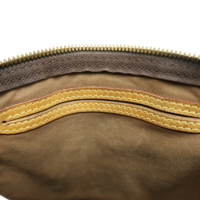 LOUIS VUITTON LV Nano Speedy Monogram Canvas With Shoulder Strap Handbag Brown PVC