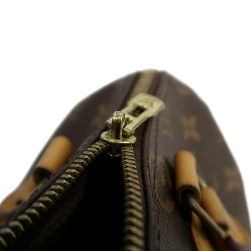 LOUIS VUITTON LV Nano Speedy Monogram Canvas With Shoulder Strap Handbag Brown PVC