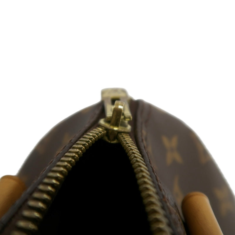 LOUIS VUITTON LV Nano Speedy Monogram Canvas With Shoulder Strap Handbag Brown PVC