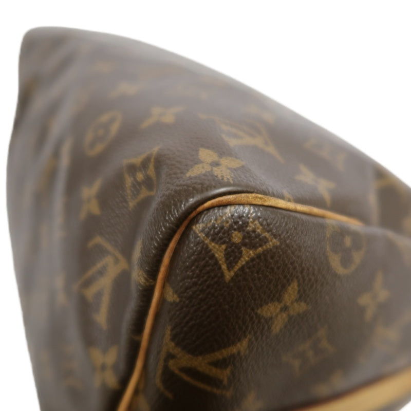 LOUIS VUITTON LV Nano Speedy Monogram Canvas With Shoulder Strap Handbag Brown PVC