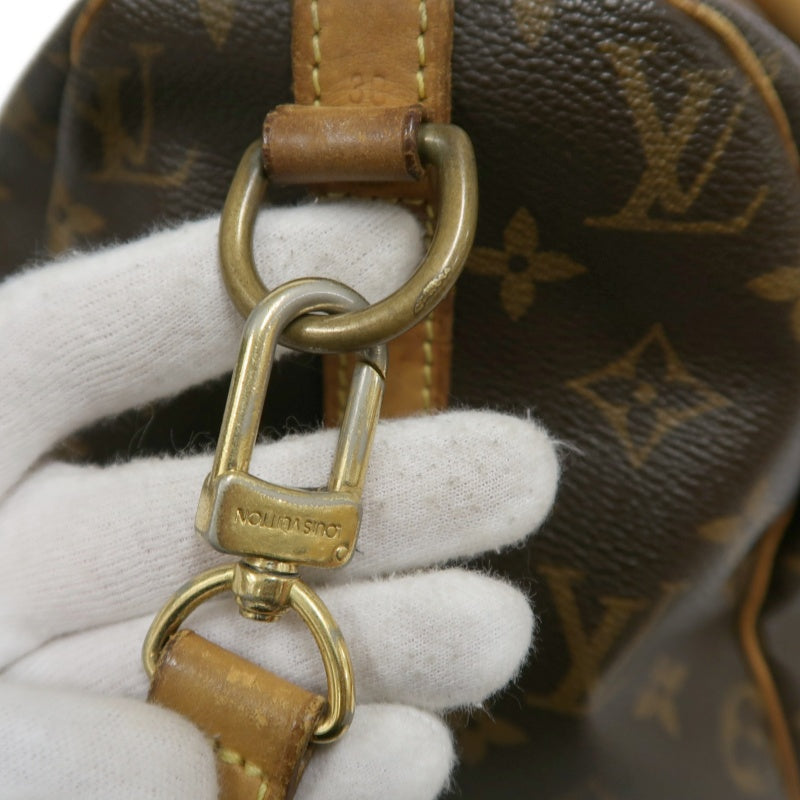 LOUIS VUITTON LV Nano Speedy Monogram Canvas With Shoulder Strap Handbag Brown PVC