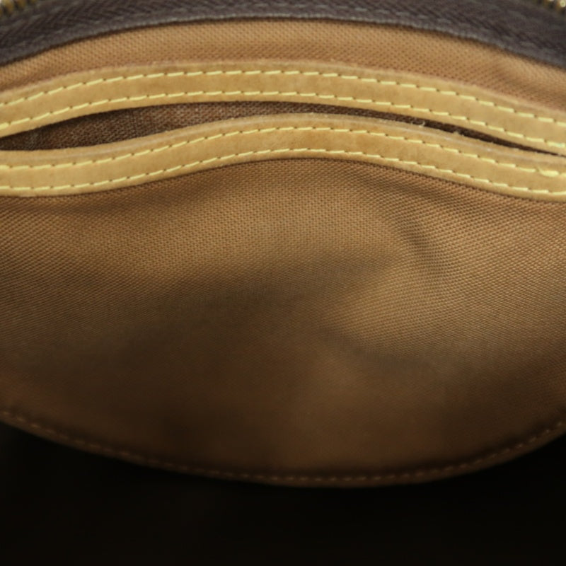 LOUIS VUITTON LV Nano Speedy Monogram Canvas With Shoulder Strap Handbag Brown PVC