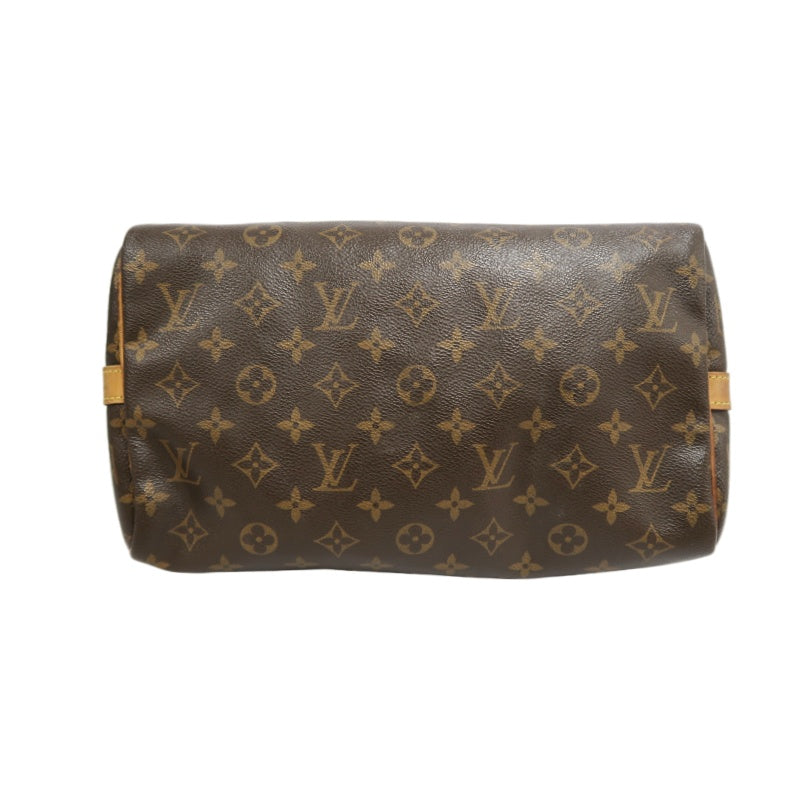 LOUIS VUITTON LV Nano Speedy Monogram Canvas With Shoulder Strap Handbag Brown PVC