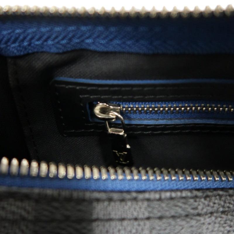 LOUIS VUITTON LV Keepall Damier Graphite Boston Travel Bag Black PVC