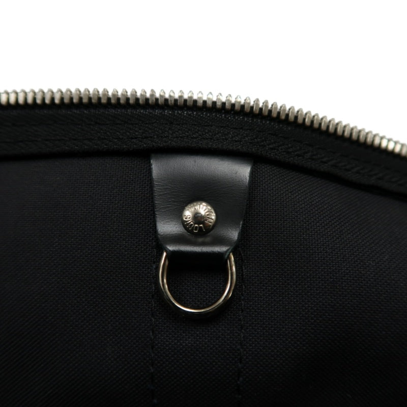 LOUIS VUITTON LV Keepall Damier Graphite Boston Travel Bag Black PVC