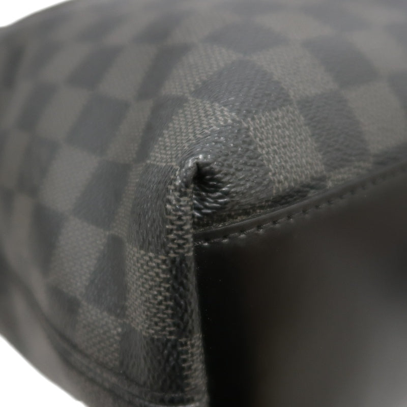 LOUIS VUITTON LV Skyline Damier Graphite Tote Shoulder Bag Black PVC