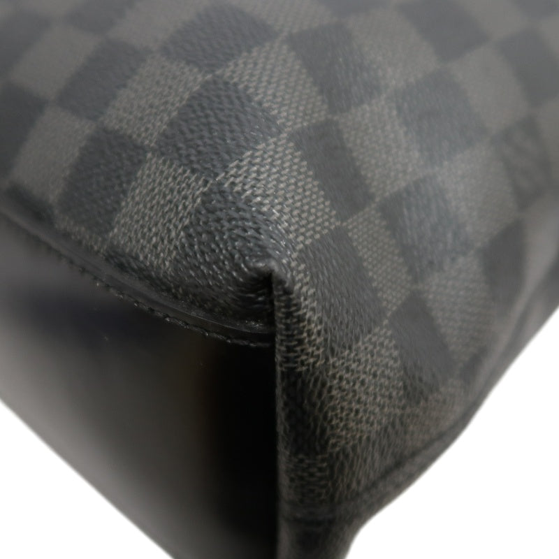 LOUIS VUITTON LV Skyline Damier Graphite Tote Shoulder Bag Black PVC