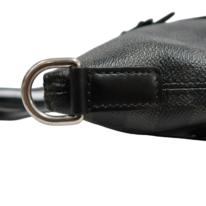 LOUIS VUITTON LV Skyline Damier Graphite Tote Shoulder Bag Black PVC