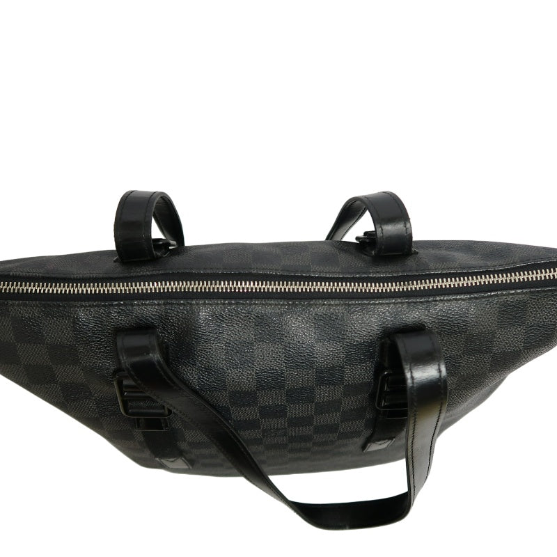 LOUIS VUITTON LV Skyline Damier Graphite Tote Shoulder Bag Black PVC