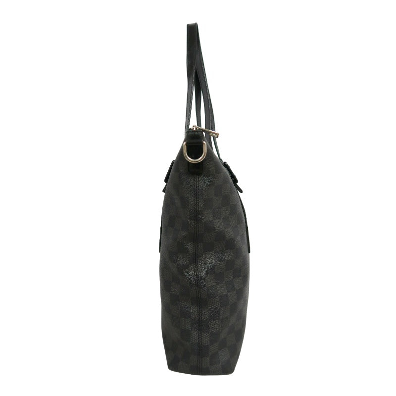 LOUIS VUITTON LV Skyline Damier Graphite Tote Shoulder Bag Black PVC