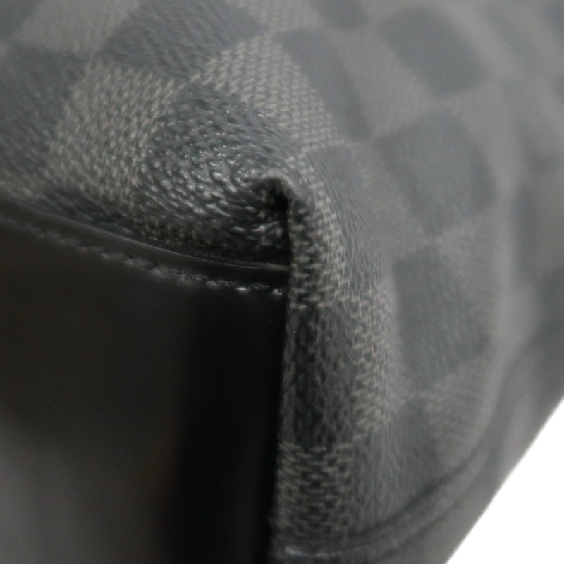 LOUIS VUITTON LV Skyline Damier Graphite Tote Shoulder Bag Black PVC