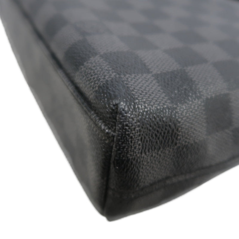 LOUIS VUITTON LV Mick Damier Graphite Tote Shoulder Bag Black