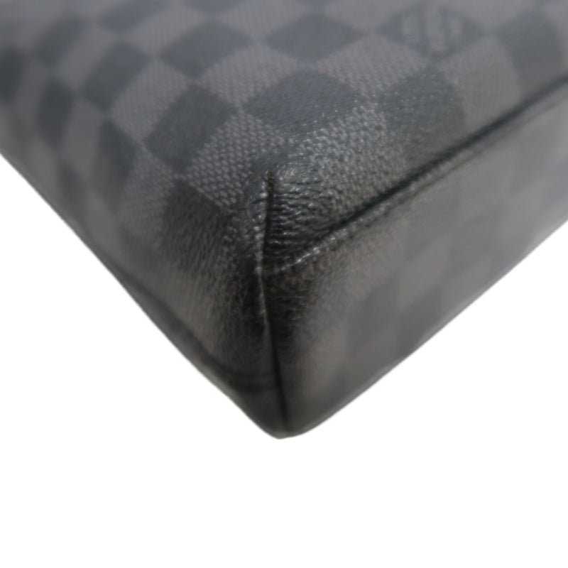 LOUIS VUITTON LV Mick Damier Graphite Tote Shoulder Bag Black