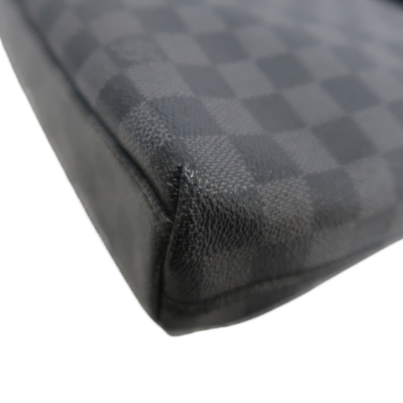 LOUIS VUITTON LV Mick Damier Graphite Tote Shoulder Bag Black