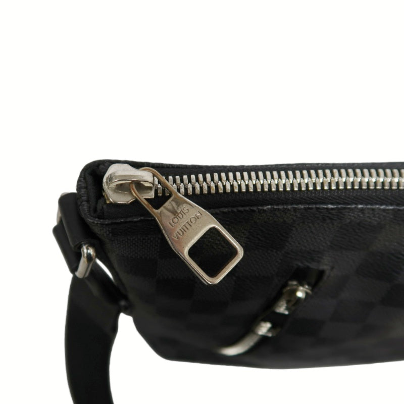 LOUIS VUITTON LV Mick Damier Graphite Tote Shoulder Bag Black