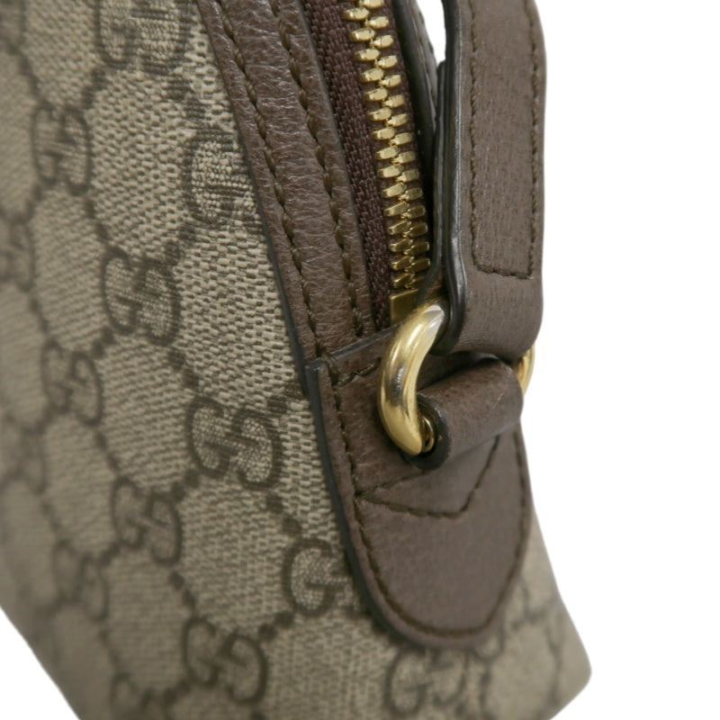 GUCCI Ophidia GG Supreme Canvas Shoulder Bag With Web Beige PVC