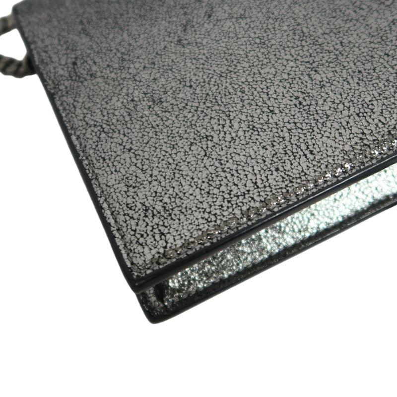 YVES SAINT LAURENT YSL Kate Tassel Shoulder Bag Silver Hardware Black Silver PVC