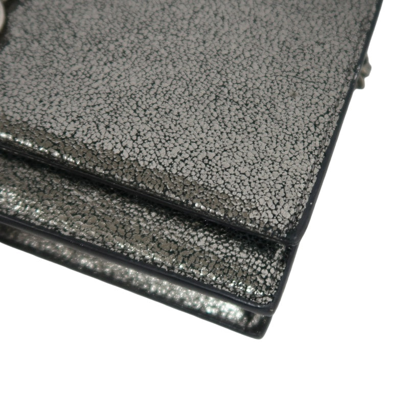 YVES SAINT LAURENT YSL Kate Tassel Shoulder Bag Silver Hardware Black Silver PVC