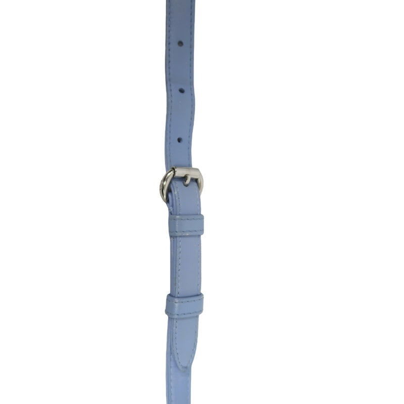 DIOR Lady Dior Cannage Quilted Lambskin Handbag Foggy Blue Gold Hardware With Shoulder Strap