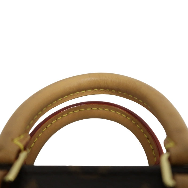 LOUIS VUITTON LV Petite Sac Pla Monogram Handbag Brown PVC With Shoulder Strap