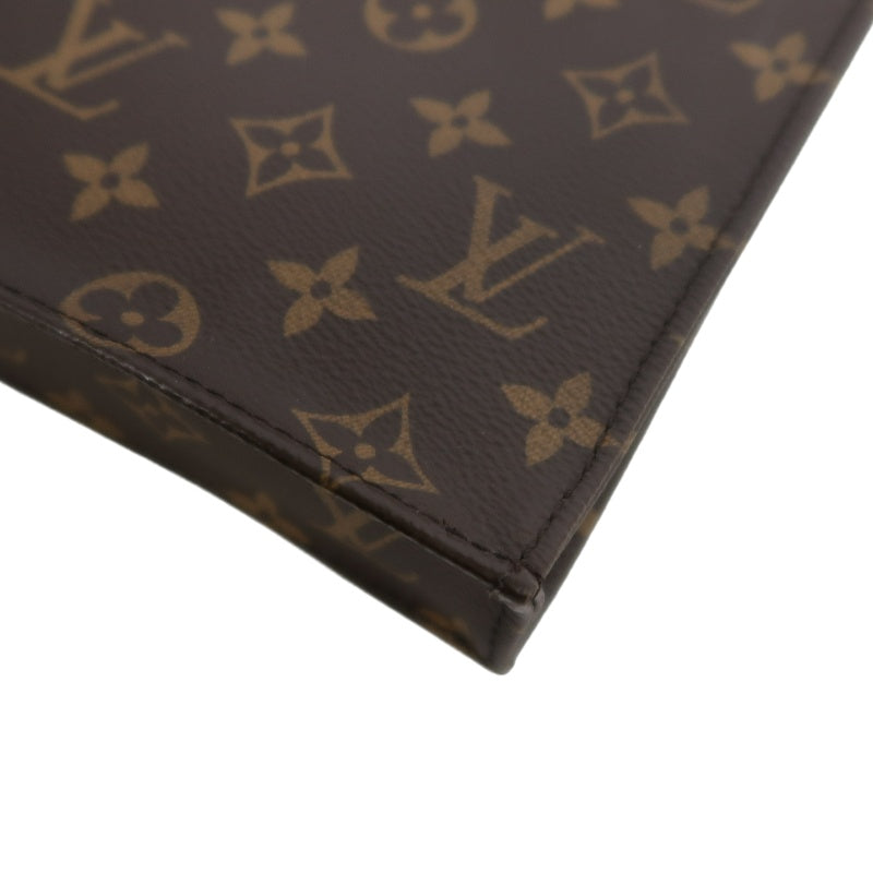LOUIS VUITTON LV Petite Sac Pla Monogram Handbag Brown PVC With Shoulder Strap