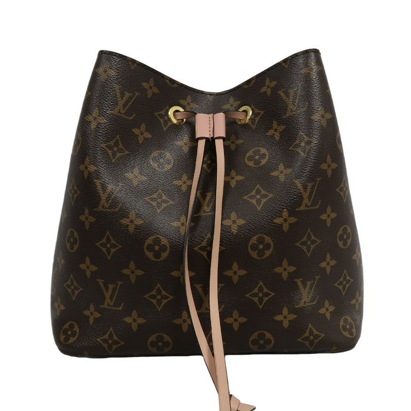 LOUIS VUITTON LV NeoNoe Monogram Shoulder Bag Brown/Pink PVC