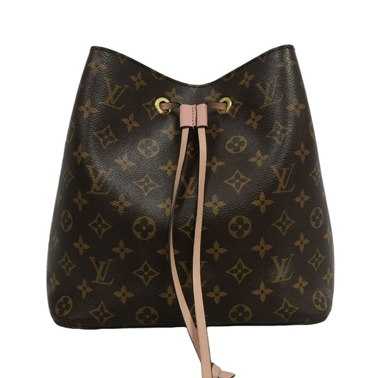 LOUIS VUITTON LV NeoNoe Monogram Shoulder Bag Brown/Pink PVC