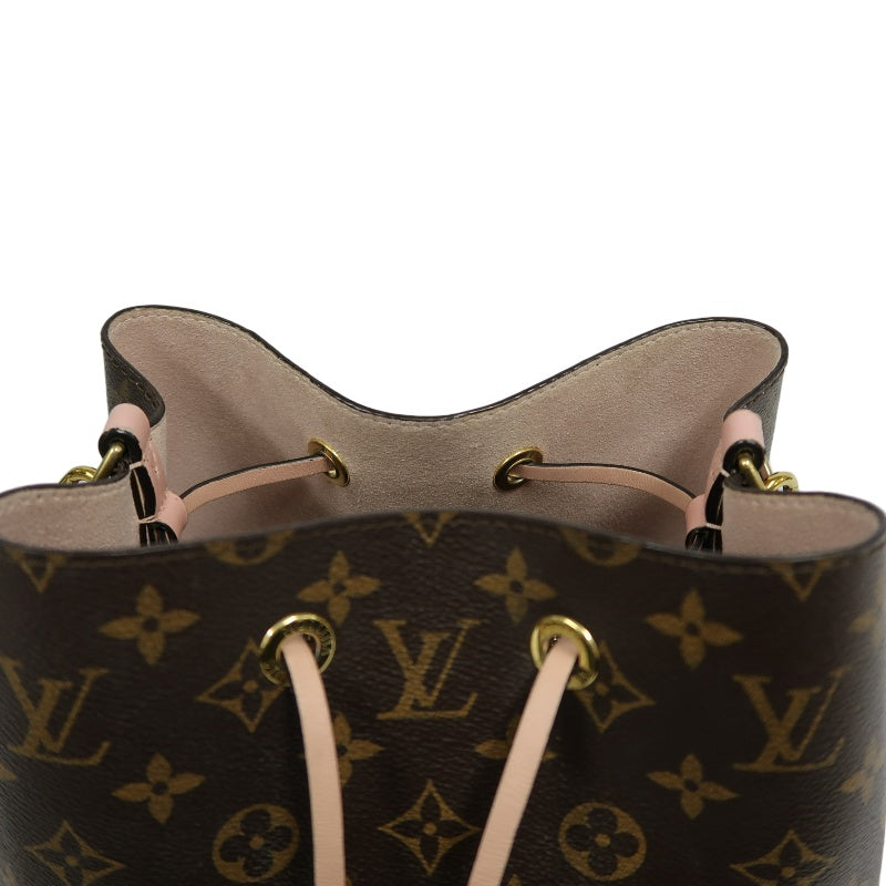 LOUIS VUITTON LV NeoNoe Monogram Shoulder Bag Brown/Pink PVC