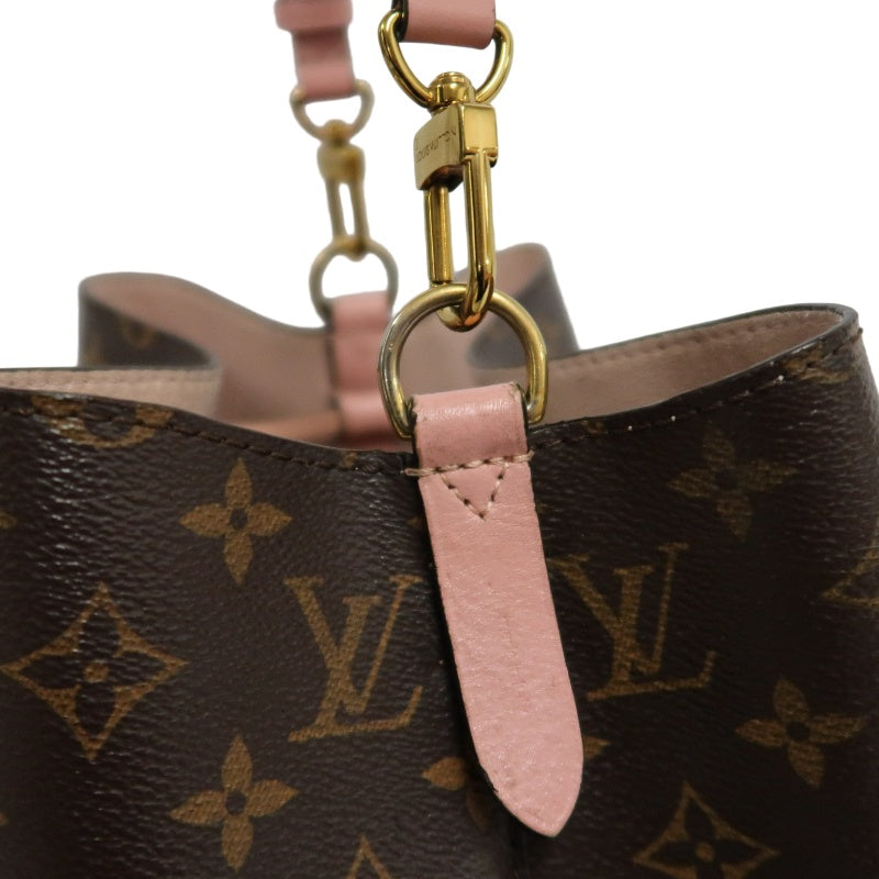 LOUIS VUITTON LV NeoNoe Monogram Shoulder Bag Brown/Pink PVC